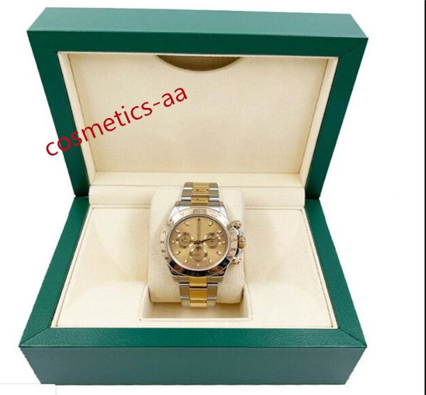 

bpf with box paper luxury mens watches 40mm 116523 sapphire glass mechanical automatic champagne dial 18k yellow gold stainless steel bracel, Slivery;brown