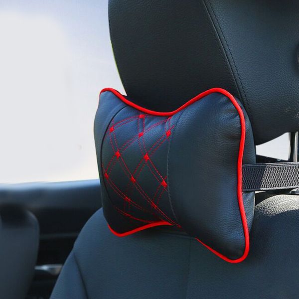

2pcs /1pc car headrest neck pillow for seat chair in auto memory foam cotton cushion fabric cover soft head rest travel support