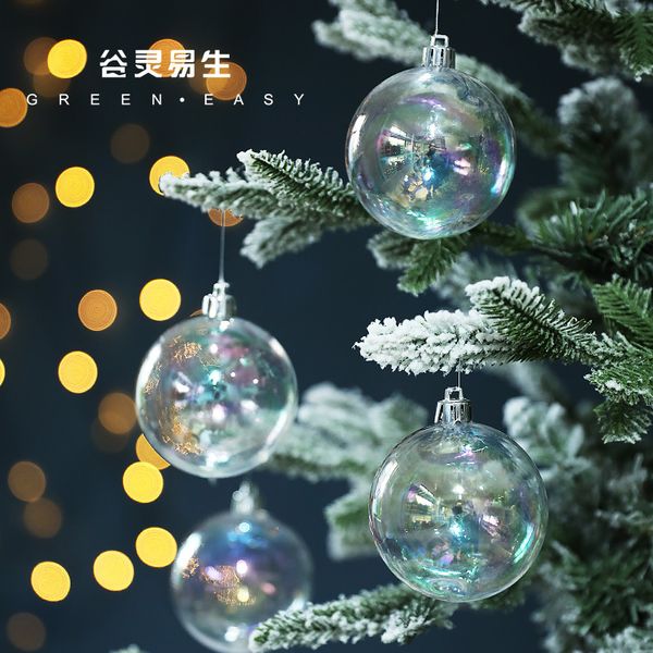 

pendant taiwan tree transparent colorful christmas pink plastic ball decoration