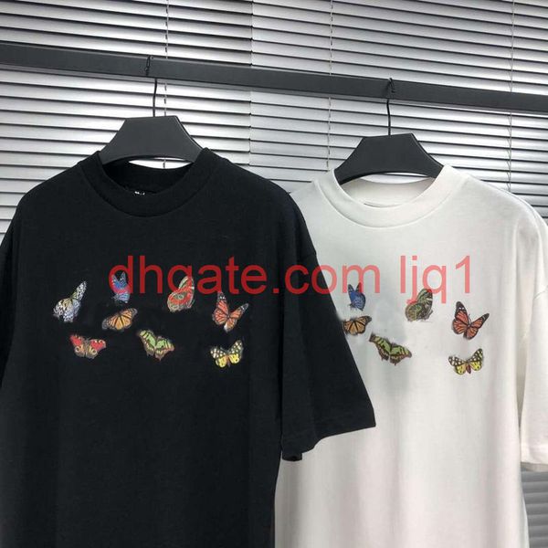 

2021 new mens t shirt letter print round neck short sleeve black white fashion men women mens tees polos, White;black
