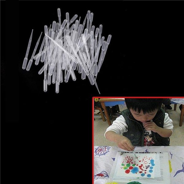 

100pcs/set l transparent pipettes disposable safe plastic eye dropper transfer graduated pipettes for lab experiment bbykkx