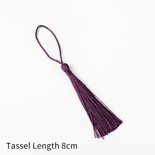 

32pcs lot polyester silk tassels fringe trim 13cm cotton tassel for wedding home decoration diy sewing curtain accessories h sqcukb