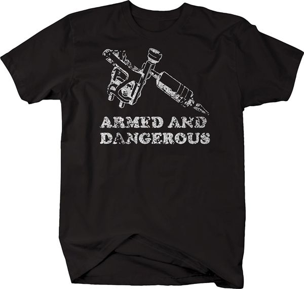 

new summer tee shirt falcoln apparel distressed tattoo gun armed and dangerous artist tshirt fashion t shirt sport hooded sweatshirt hoodie