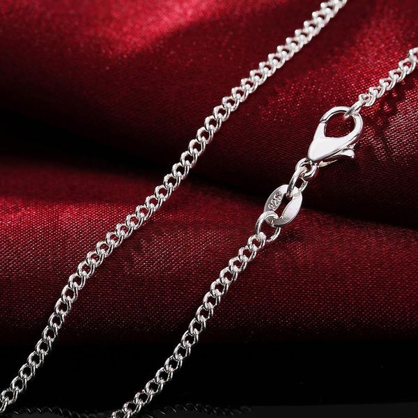 

charms gift wedding party pretty 2mm chain silver color new cute for women necklace jewelry silver fashion for pendant ln029 h sqchdp