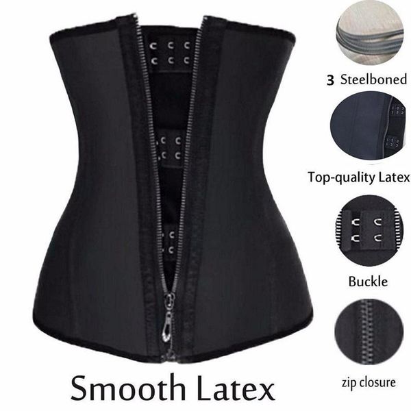 

women waist trainer cincher control underbust shaper corset shapewear body tummy sport1, Black;white