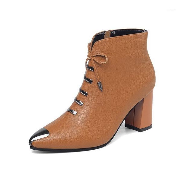 

women's boots autumn pointe shoes bling bling boots-women winter footwear zipper leather booties pointy1, Black