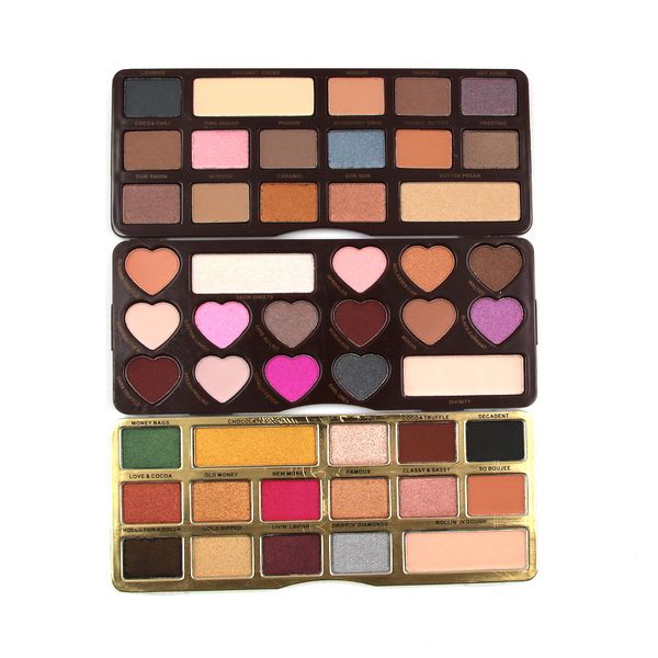 

16 color eyeshadow pallete chocolate eyeshadows pallet glitter shimmer matte brighten easy to wear makeup eye shadow