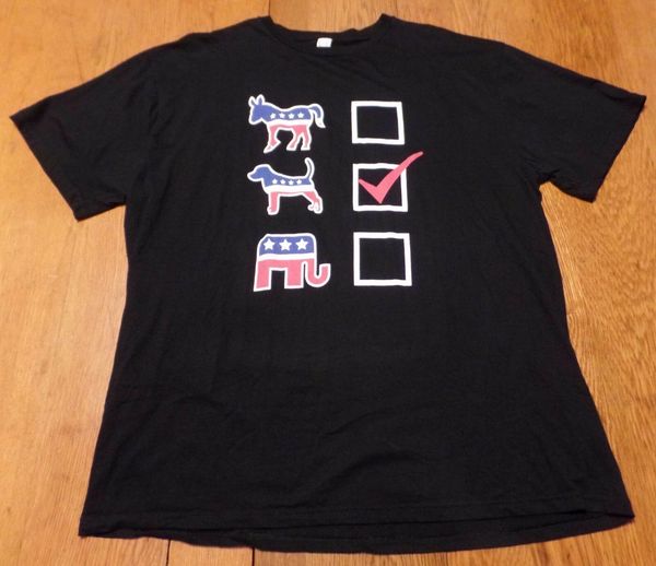 

new political ballot checked dog not donkey or elephant graphic s 3xl hoodie designers t shirts sweatshirt