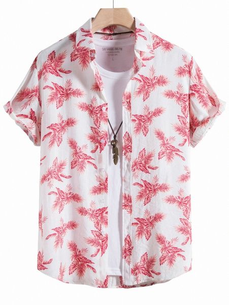 

men random tropical print shirt without tee h4vi#, White;black