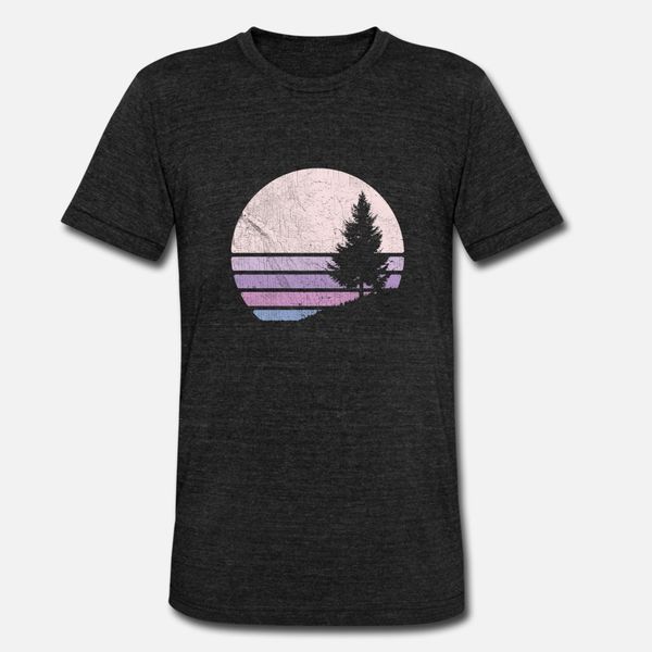 

vintage pine tree mountain retro minimalist sun t- t shirt unique sportswear tracksuit hoodie sweatshirt