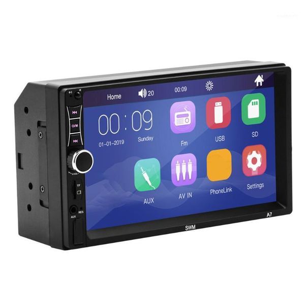 

2 din car multimedia player gps navigation with map 7 inch hd touch screen wireless radio mp3 mp5 player radios1