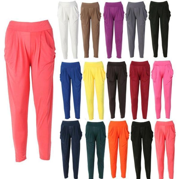 

2019 summer casual pants women's fashion loose harem baggy dance sport sweat pants trousers black white khaki watermelon red