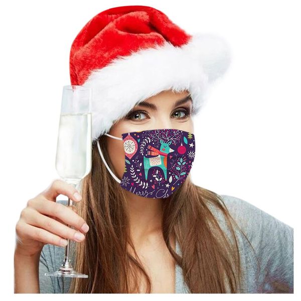 

disposable wholesale new face printed christmas 10pcs mask masks fast delivery mascarilla masker