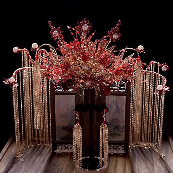 

hanfu корона круглого лицо невеста 2020 новый xiuhe украшения для волос преувеличения шоу кимоно головного убора элегантной женщина, Silver