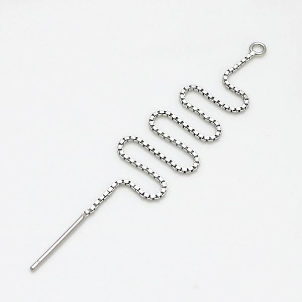 

2pcs 9 11.5cm long tassel earring 925 silver line diy earring charm connector accessory for women piercing ear jewelry making h jllxms