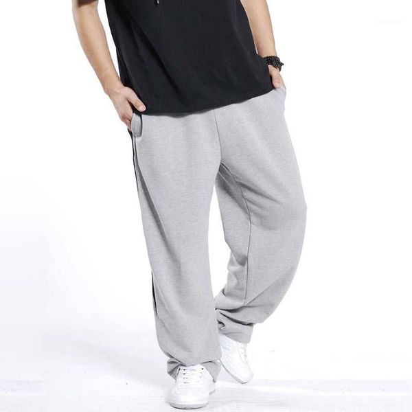 

4 season men jogger streetwear sweatpant plus size hip hop harem sweat pants cotton loose baggy male trousers1, Black