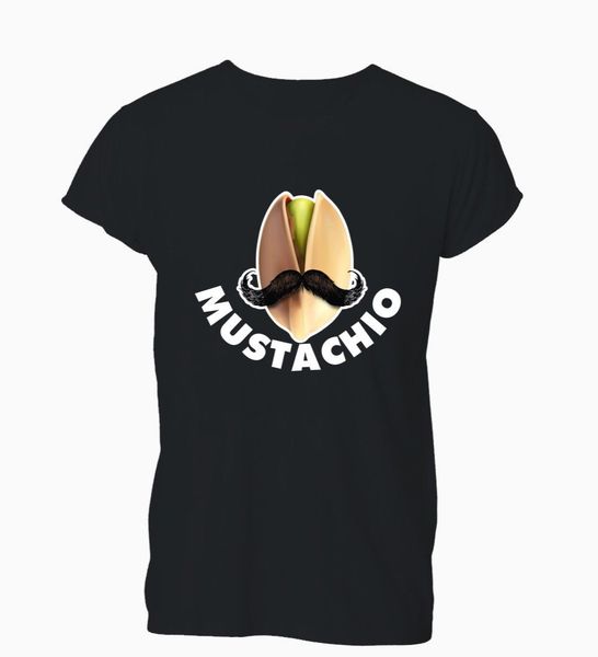 

sport new men t shirt fashion popular style man mustachio pistachio funny humour moustache t-shirt mens