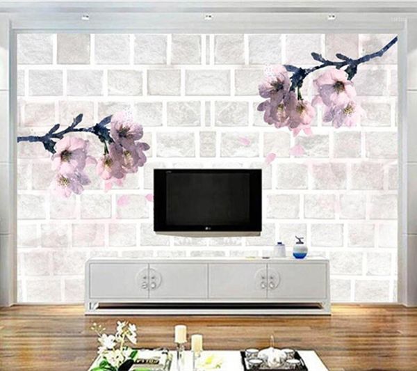

custom orchid wallpaper romantic 3d wall murals wallpaper embossed non-woven tv background study kitchen wall mural1