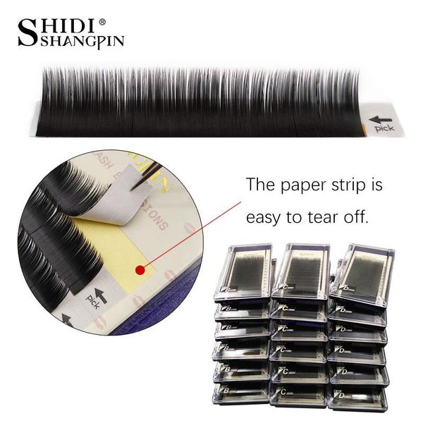 

shidishangpin 12 rows individual eyelash extension 0.15 mm mink lash extension 8-13 mm eyelashes maquiagem cilios for profession yxlpns