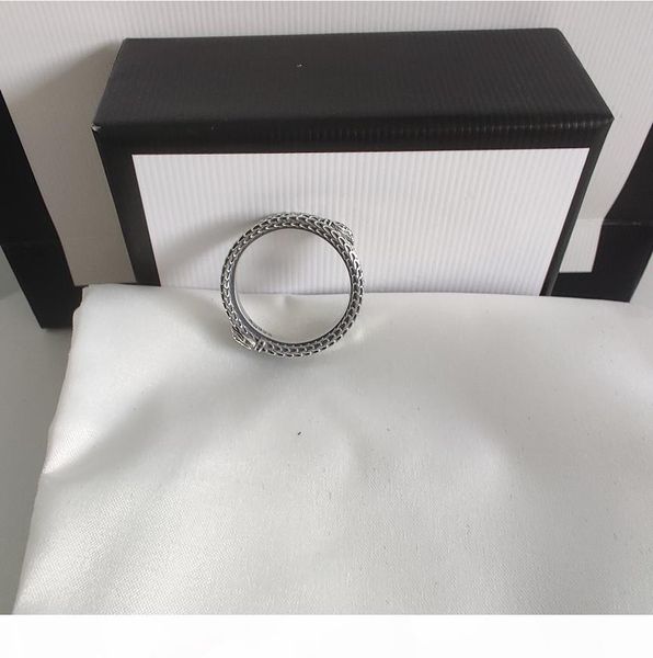 

2020 latest products sterling silver retro ring stripes ring fashion trend ring qualtiy jewelry supply