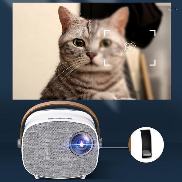 

portable led mini projector 1080p video beamer home theater hifi speaker player1