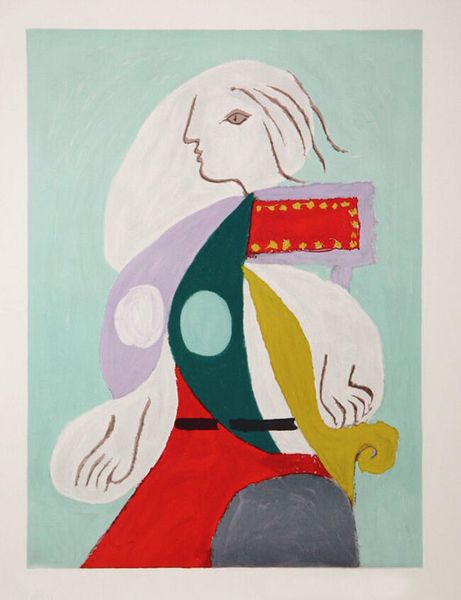 

femme a la robe multicolore home decor handpainted &hd print oil painting on canvas wall art canvas pictures 210113