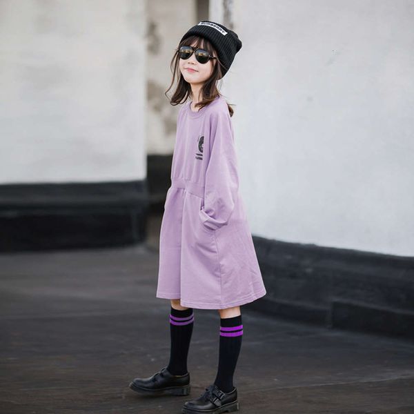 

korean super girls' fashion 2020 foreign new sle net red chine big children princs skirt autumn winter drs bgrs, Red;yellow