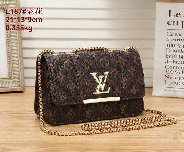 

2020 new luxury designer handbag women's chain shoulder bags fashion casual brand crossbody bag lv louis vuitton 186