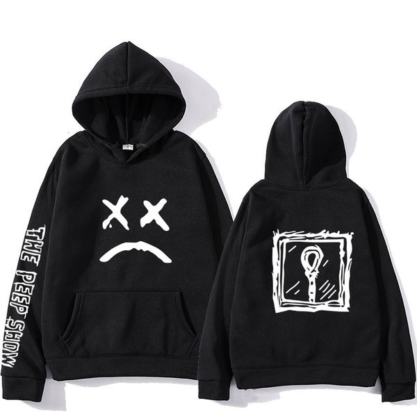 

2021 New Lil Peep Sweatshirts Pullover Male/women Sudaderas Cry Baby Print Hoodies Fashion Hooded Men Tops Streetwear 0FTY, Black