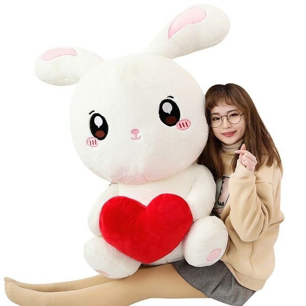 

mascot costumescute plush toy rabbit pillow doll white rabbit doll kids birthday present gifts and valentine gift, Red;yellow