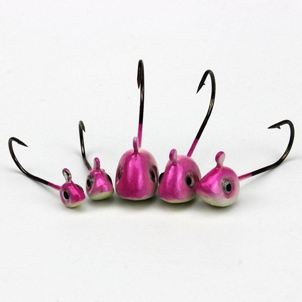 

5pcs/lot fishing hook 0.5g/1g/2g/3g/4g/ crank lead jig head carp fishing soft lure worm jigging hook fishing accessories pesca bbytva