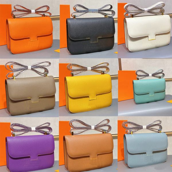 

women crossbody bag h letter plain cowhide palmar stria gold letters logo neili goat skin classic style shoulder bag 24cm ing