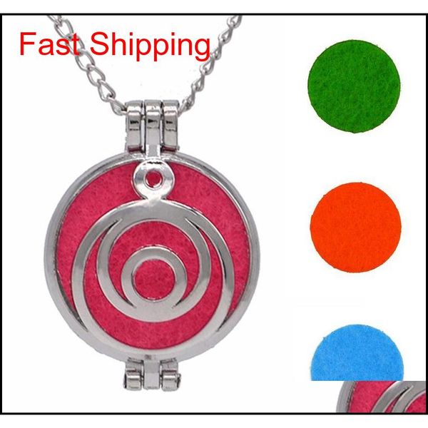 

hanging car perfume hollow pendant fragrance diffuser air freshner essential oil necklace decorations accessor qyllvd bde_home, Silver