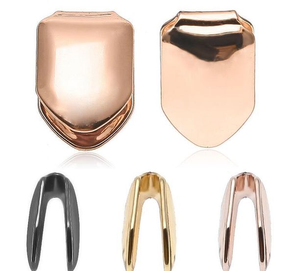

gold color hip hop single tooth grillz cap & bottom grill for halloween jewelry gifts bling teeth rhinestone deco wmtrrr bdesybag, Black