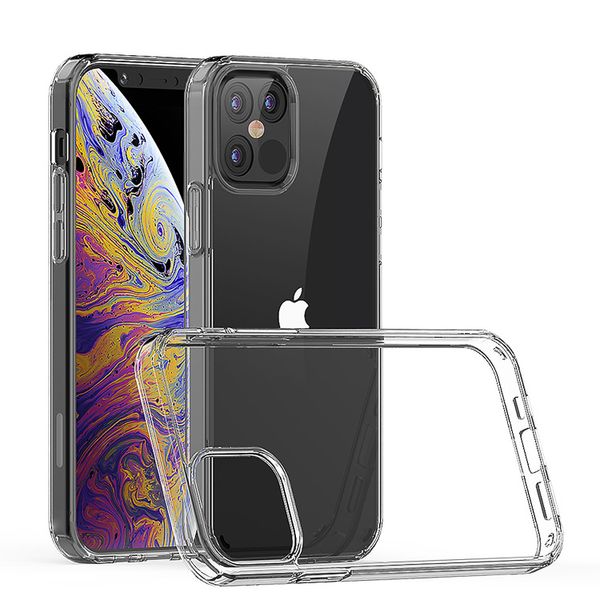 Capa transparente transparente acrílica híbrida robusta para PC para iPhone 15 Pro Max 14 13 12 mini 11 XR XS MAX 7 8 plus Samsung S21 S22 plus S23 Ultra A34 A54 A14 A13 5G