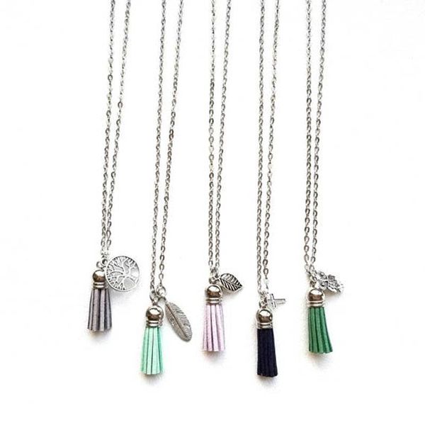 

europe and the new handmade tassel necklace charms of choice for women, Silver