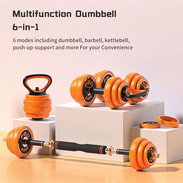 

adjustable dumbbell kettlebell set home barbell fitness equipment