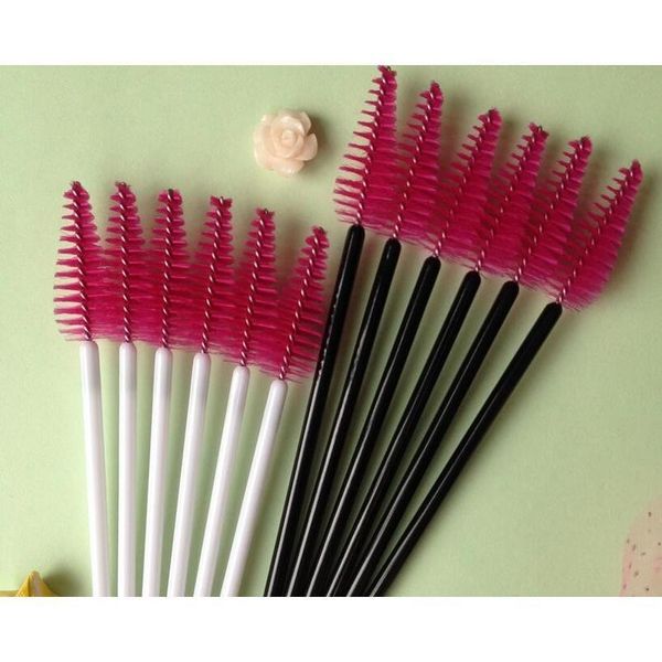 

factory direct sales of disposable color water drop eyelash brush eyelash volume mascara brush rose red color10 bbyhdc