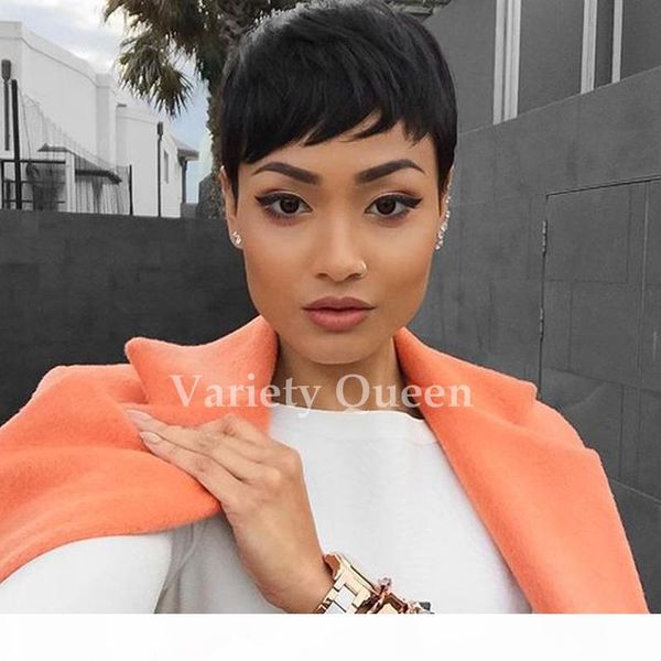 

full lace human none lace wigs short glueless bob brazilian hair wig short lace front wigs for black women, Black;brown