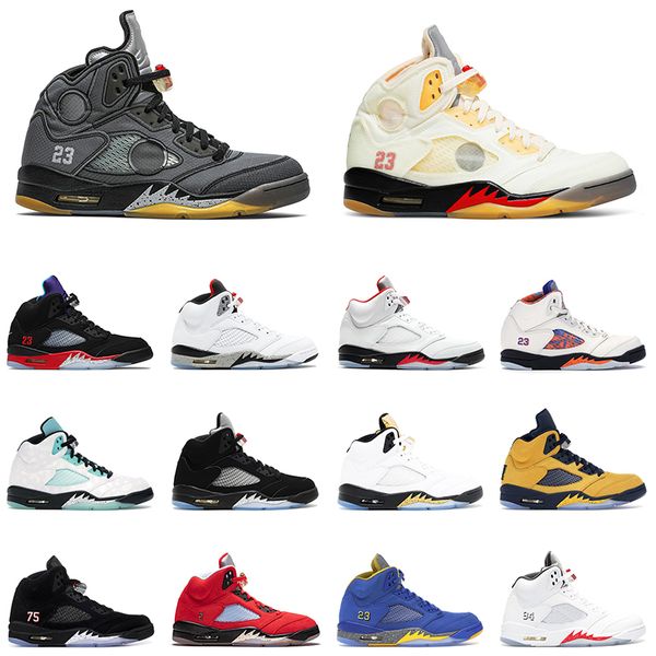 

муслин 5s мужская баскетбольная обувь jumpman 5 альтернативный бель винограда синие замшевые белый цемент мужчин тренер спортивные кроссовки, White;red