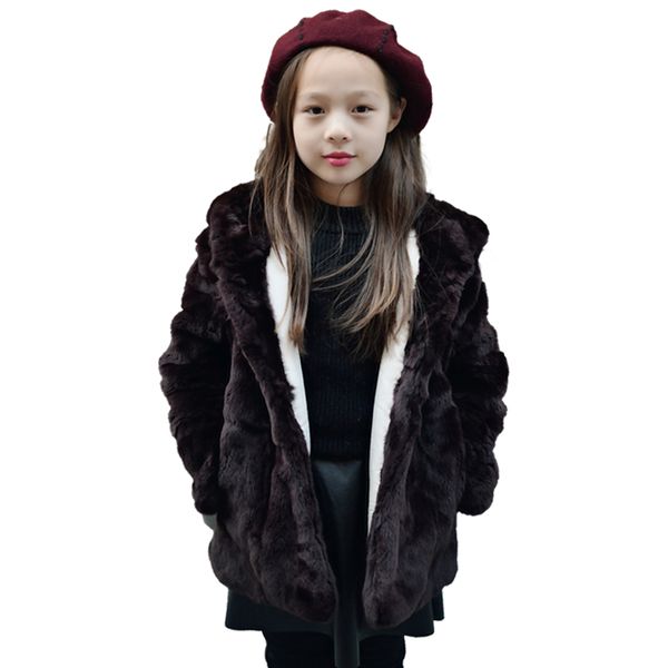

jkp winter children's clothing real fur coat female baby boy thick warm fur coat children's jacket clothing, Blue;gray