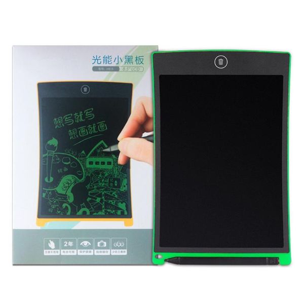 

8.5-inch green portable electronic writing pad lcd handwriting board kids adults drawing tablet wordpad for home office
