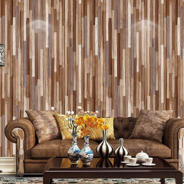 

wallpapers fine wood grain pattern chinese style industrial cafe wallpaper restaurant internet bar clothing shop background wall paper