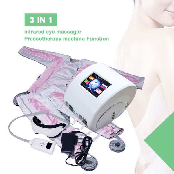 Neueste tragbare Abweichung Fern Infrarotluft Pressotherapie Lymph Drainage Machine Ganzkörper Starke tiefe Lymphdrainage Burn Fat Bauen Muskelmassage