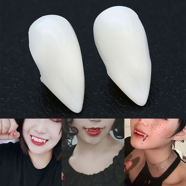

2pcs cosplay halloween dentures zombie ghost devil werewolf teeth box packed gift prop costume party vampire teeth kid toy