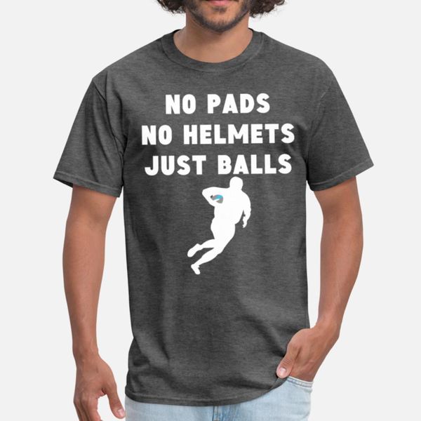 

no pads no helmets just balls funny rugby t shirt fun retro o-neck tracksuit hoodie sweatshirt