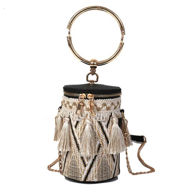 

drink cup shape mini crossbody bag women single interior pocket zipper bag personality use straw weaving cup shoulder bags