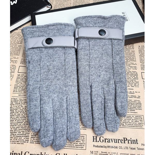 

fashionable touch screen wool men's korean winter thickening warm riding driving student cashmere gloves, Blue;gray