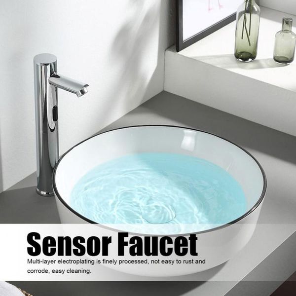 

g1/2in single cold touchless automatic sensor faucet for bathroom non-contacting hands cleaning