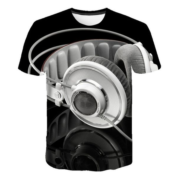 

new music guitar o collar abstract 3d print shirts hentai plus size comics men clothing